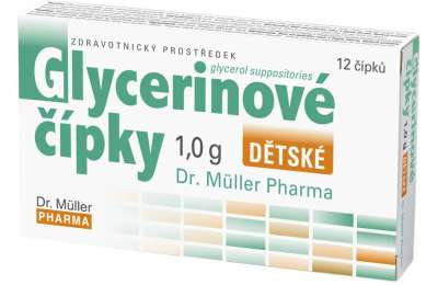 DR.MULLER pharma GLYCERINOVE čípky 1.0g dětské 12 čípků